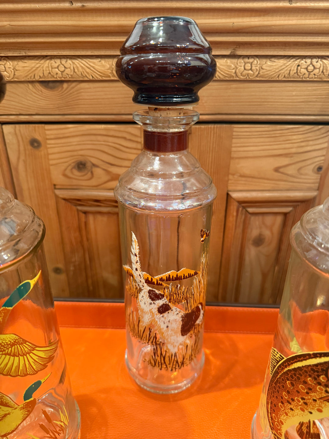 Vintage Wildlife Decanters