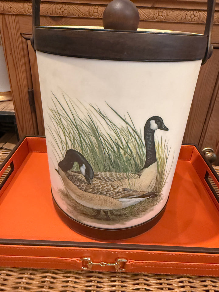 Vintage Ice Bucket w/Duck Motif