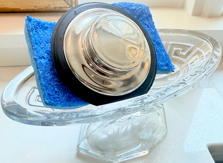 Greek Key Glass Dish, I love  this to hold things but a sink!
