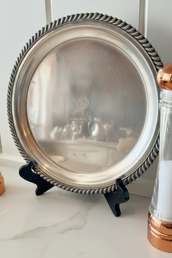 Silver on Copper Sphynx Tray