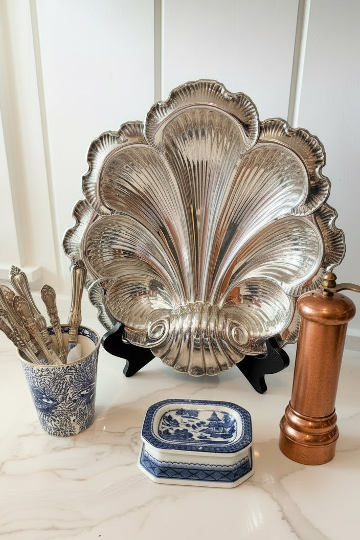 Shell platter, great for display or serving, so pretty!