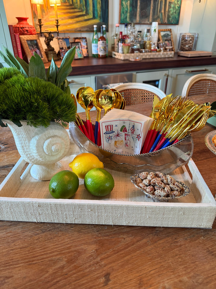Vintage Silver Boat Server