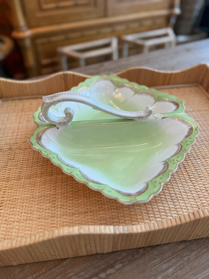 Green & Gold Divided Dish