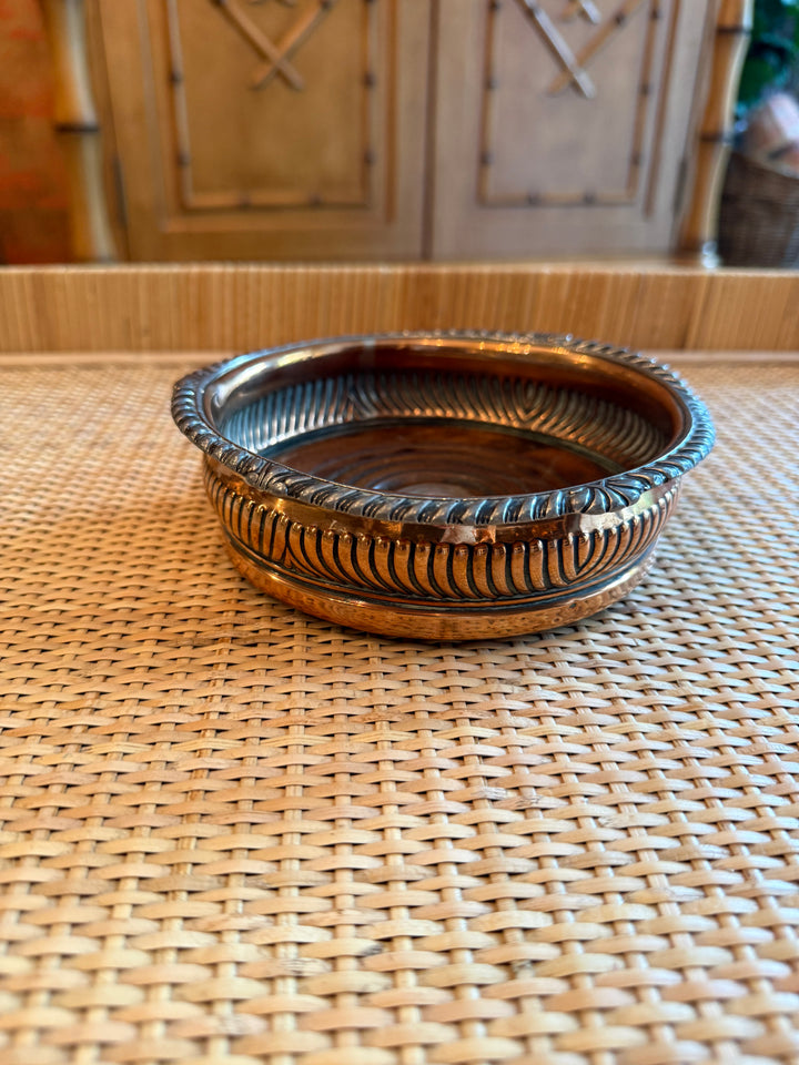 Silver on Copper Wine Caddy