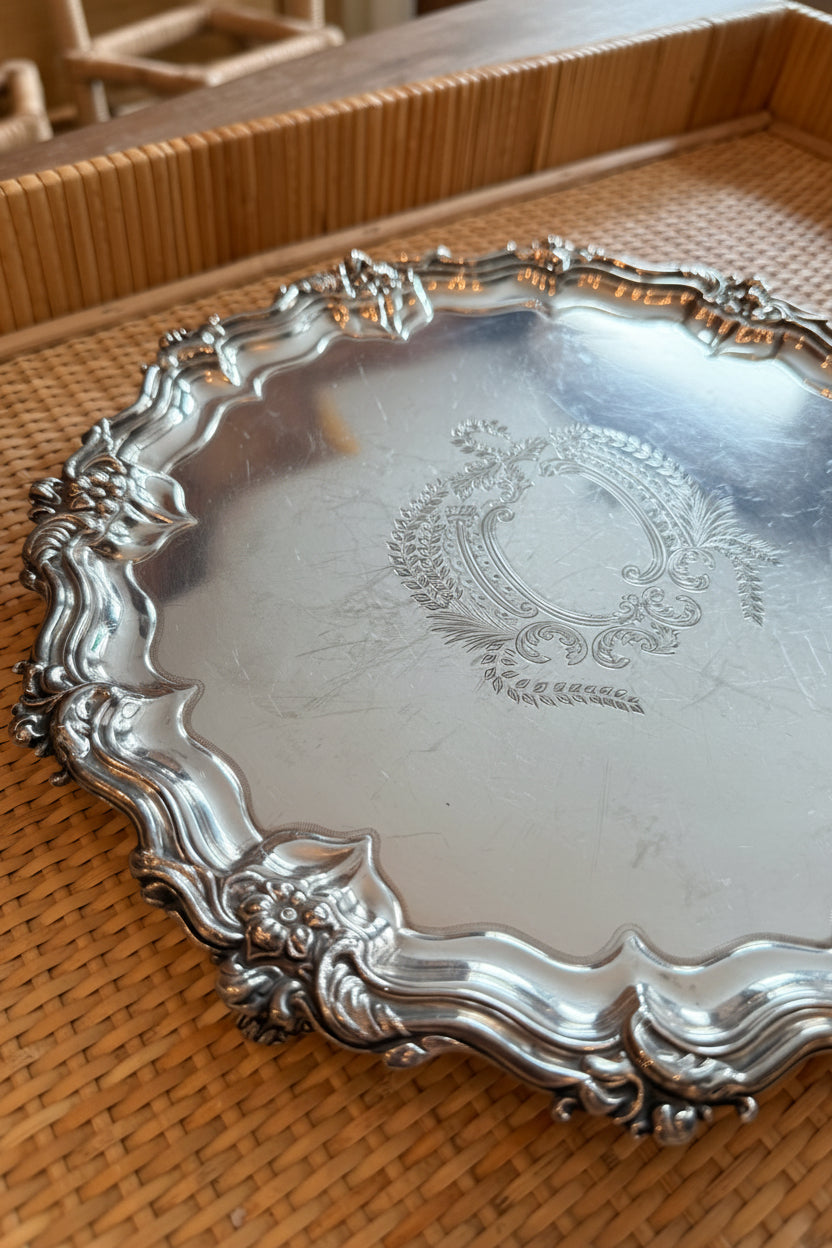 Petite English Footed Tray