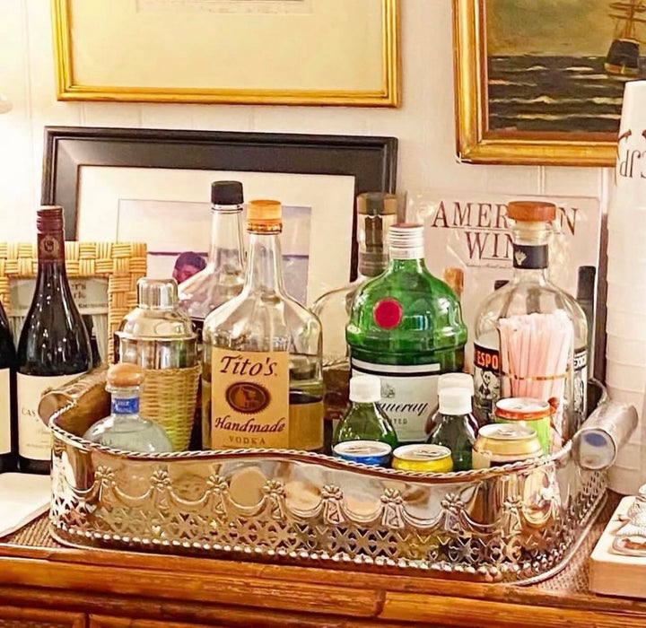 Embossed Gallery Bar Tray