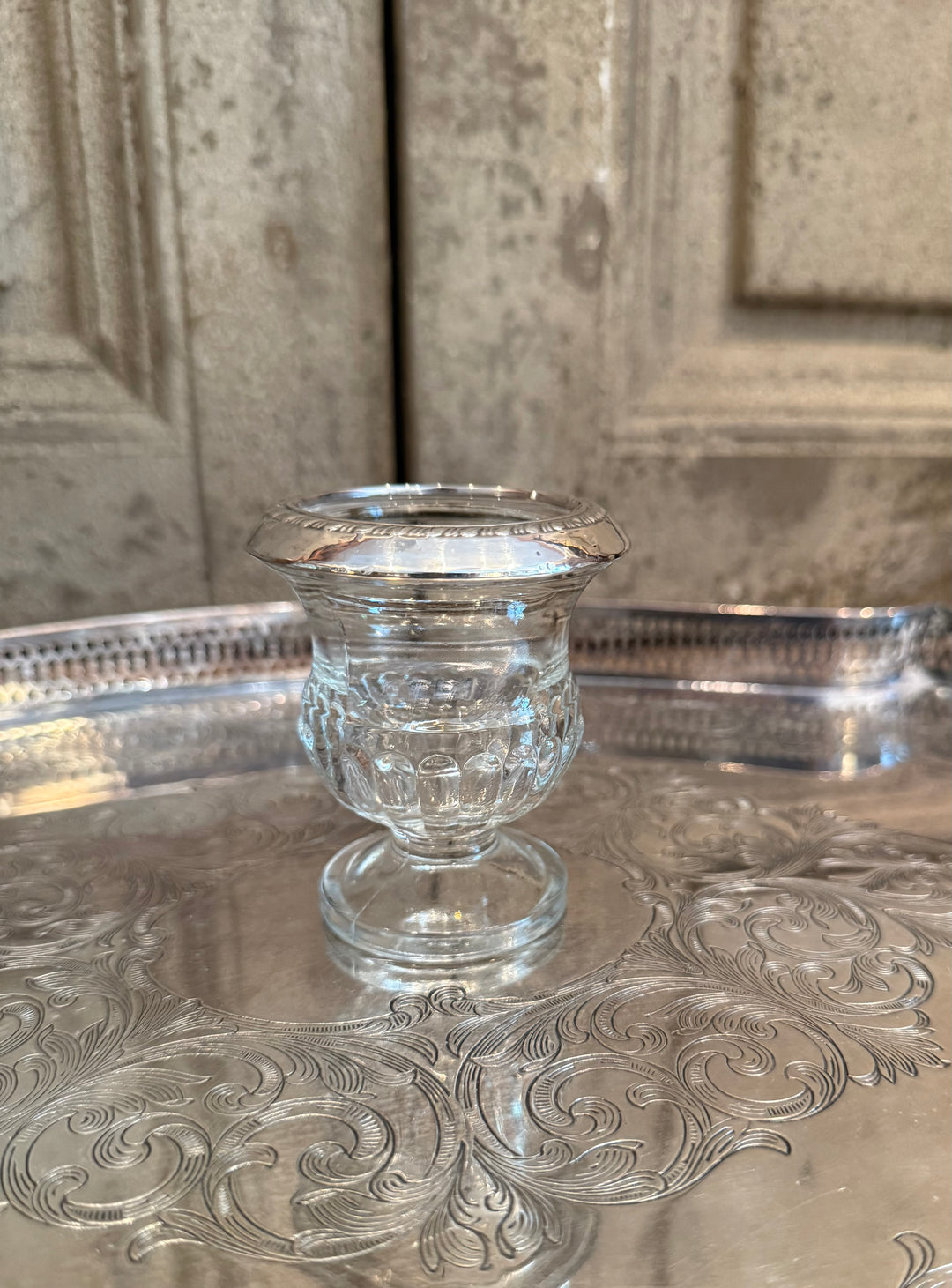Sterling Rim Toothpick Holder