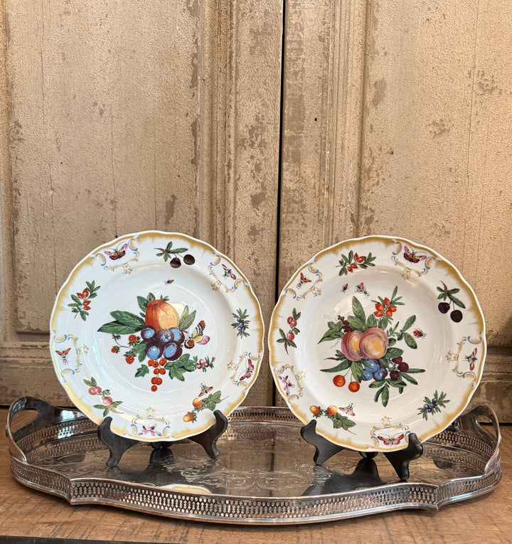 Set of Mottahedeh Dinner Plates