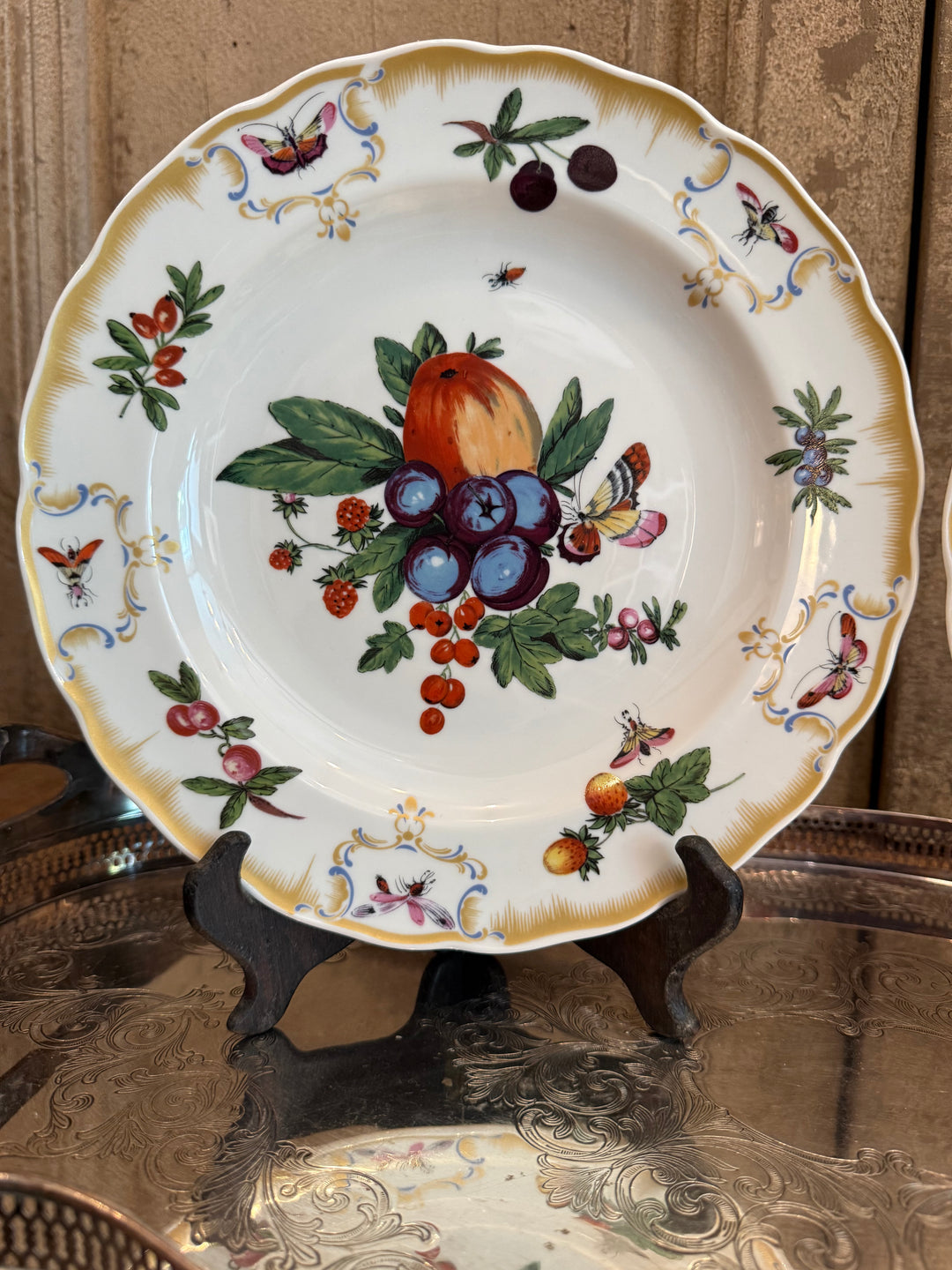 Set of Mottahedeh Dinner Plates