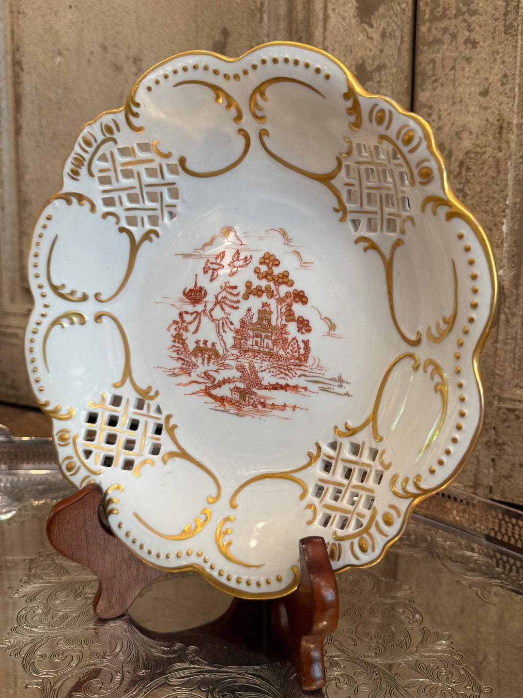 Chinoiserie Porcelain Plate
