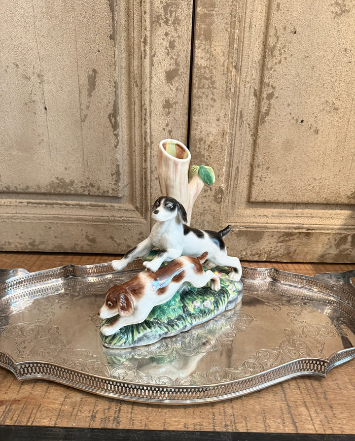 Hunting Dog Vase
