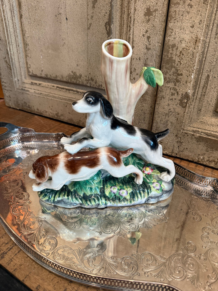 Hunting Dog Vase