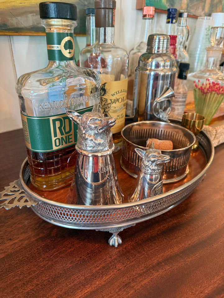 Wood Gallery Bar Tray