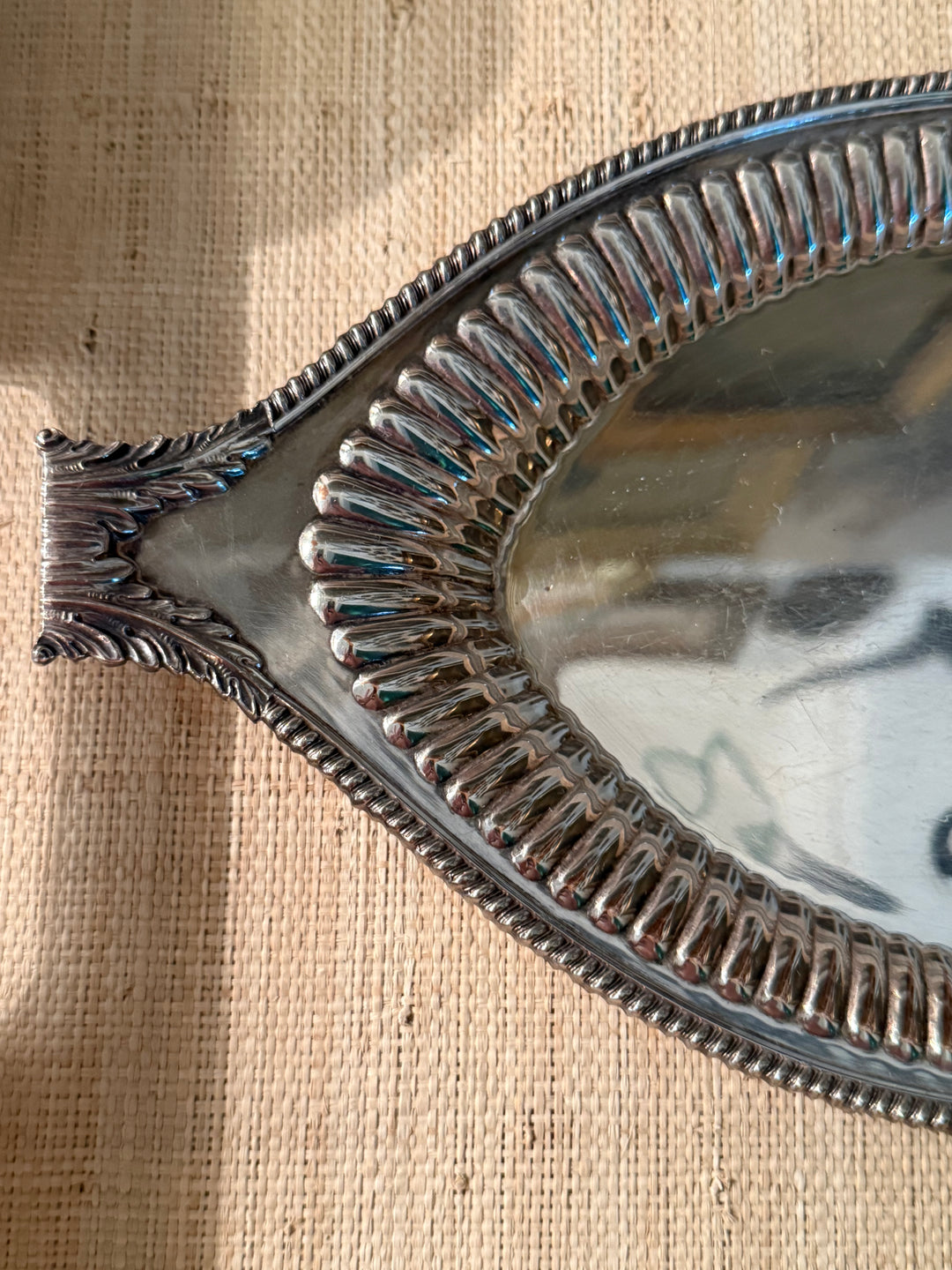 Fluted Petite Silver Tray