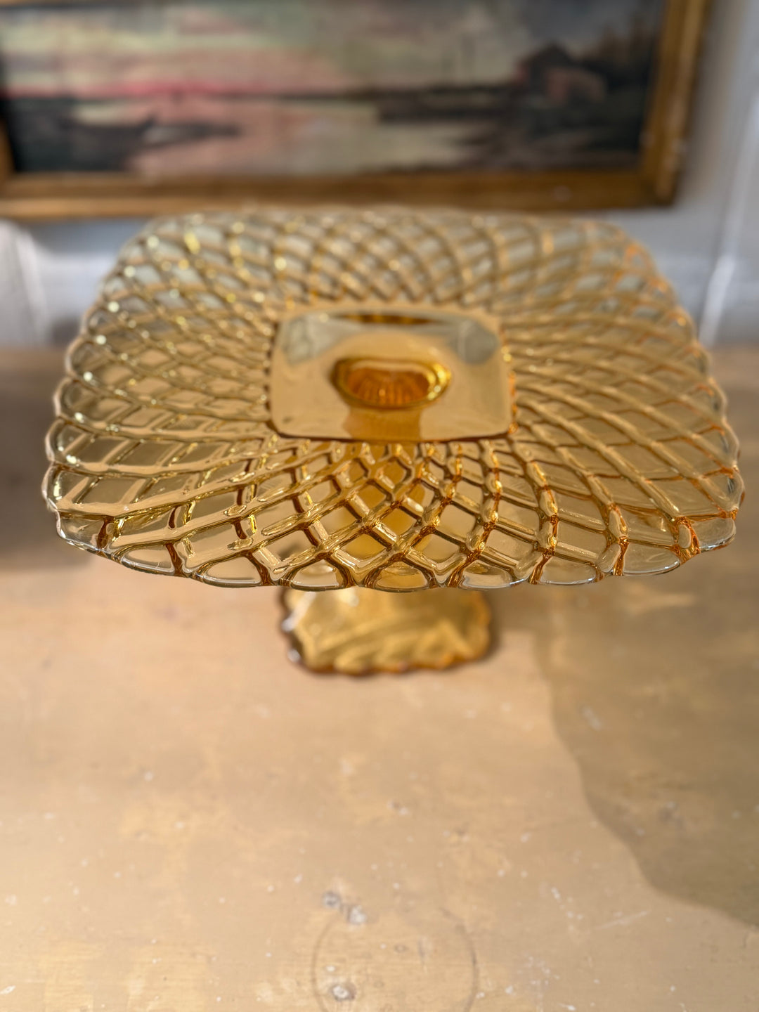 Yellow Cake Stand
