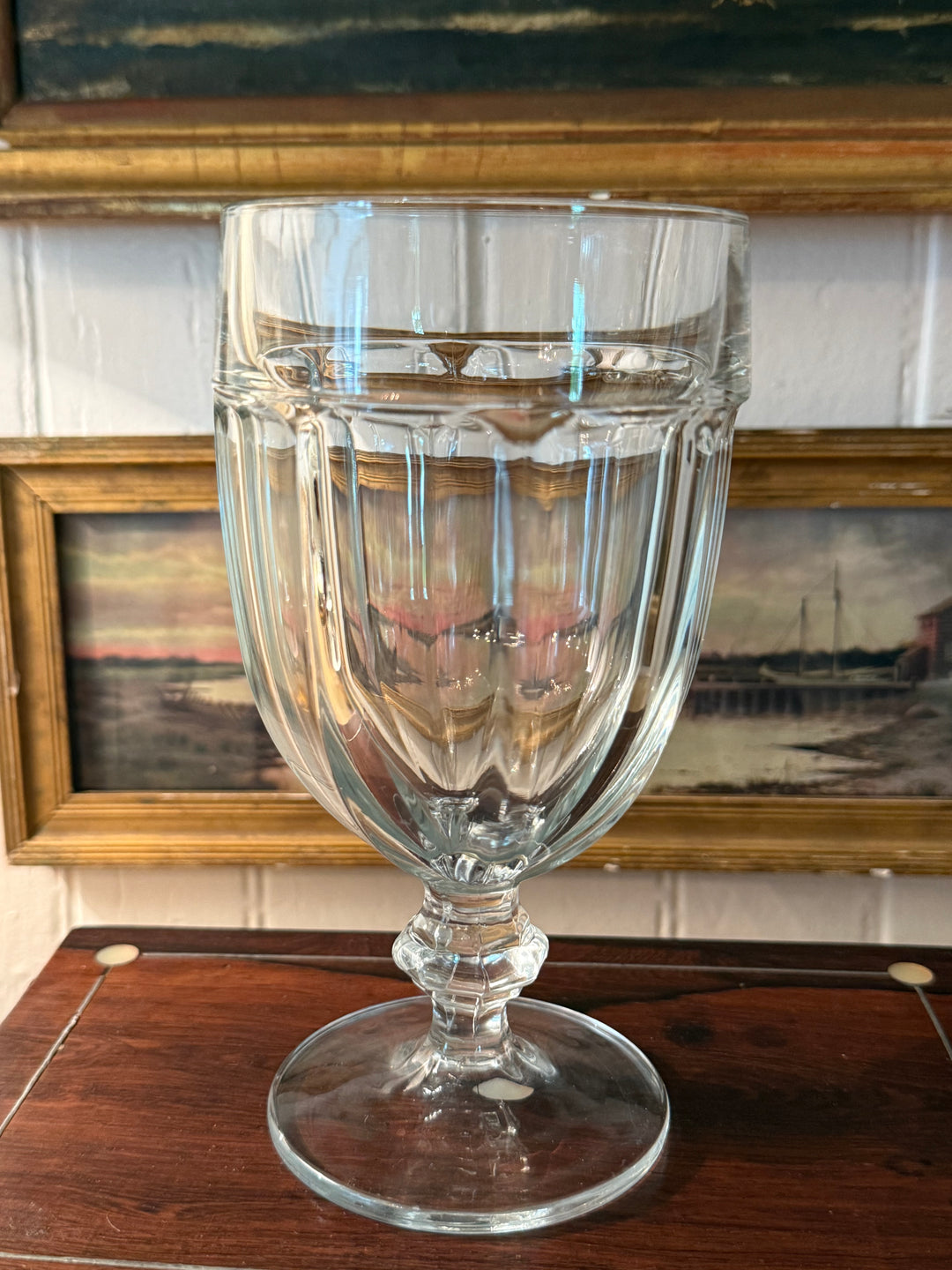 Vintage Pedestal Spooner Glass