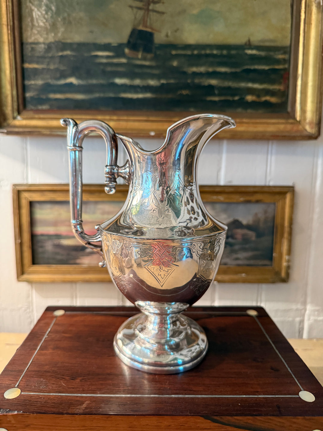 Petite Engraved Pitcher