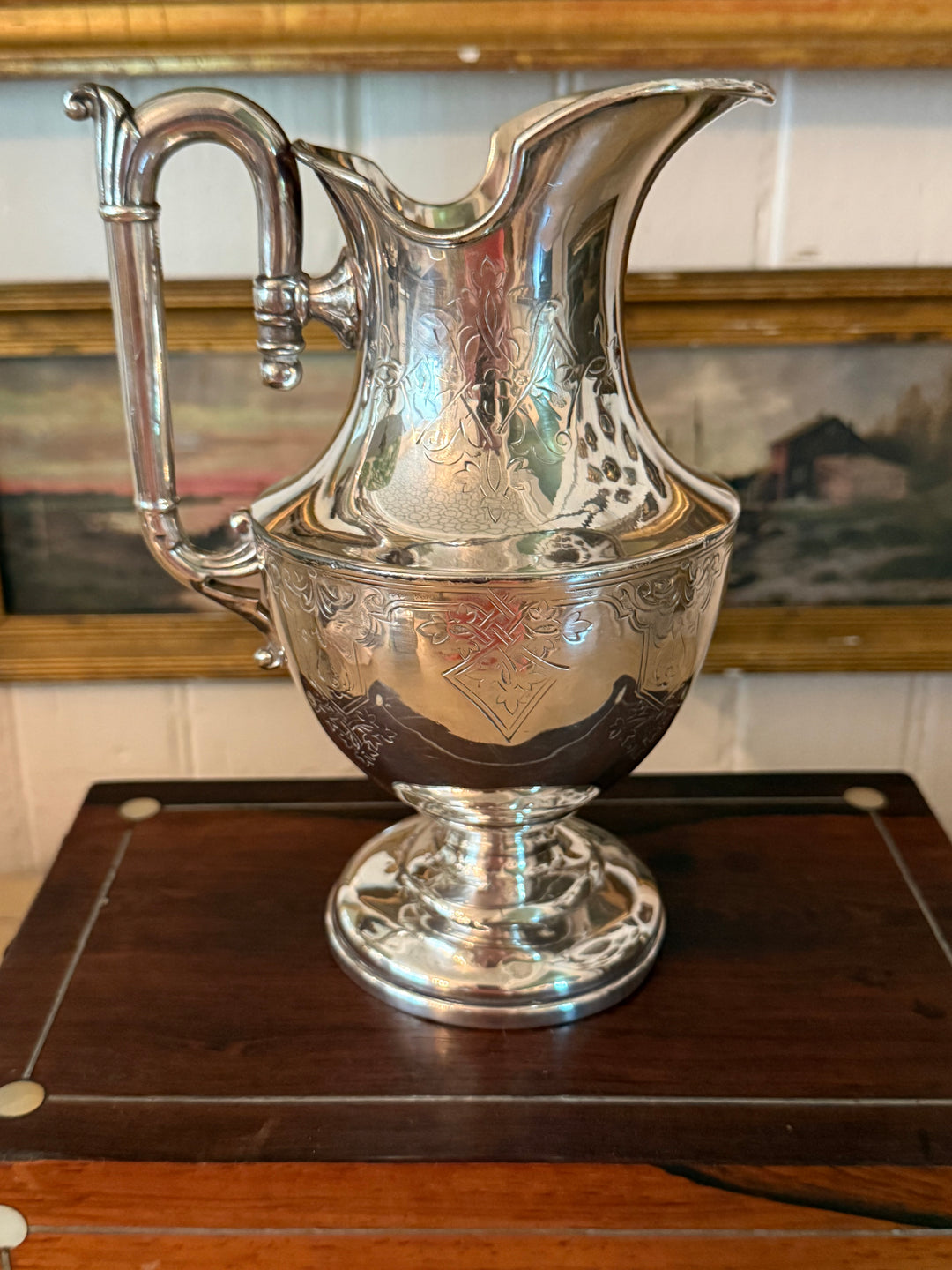 Petite Engraved Pitcher