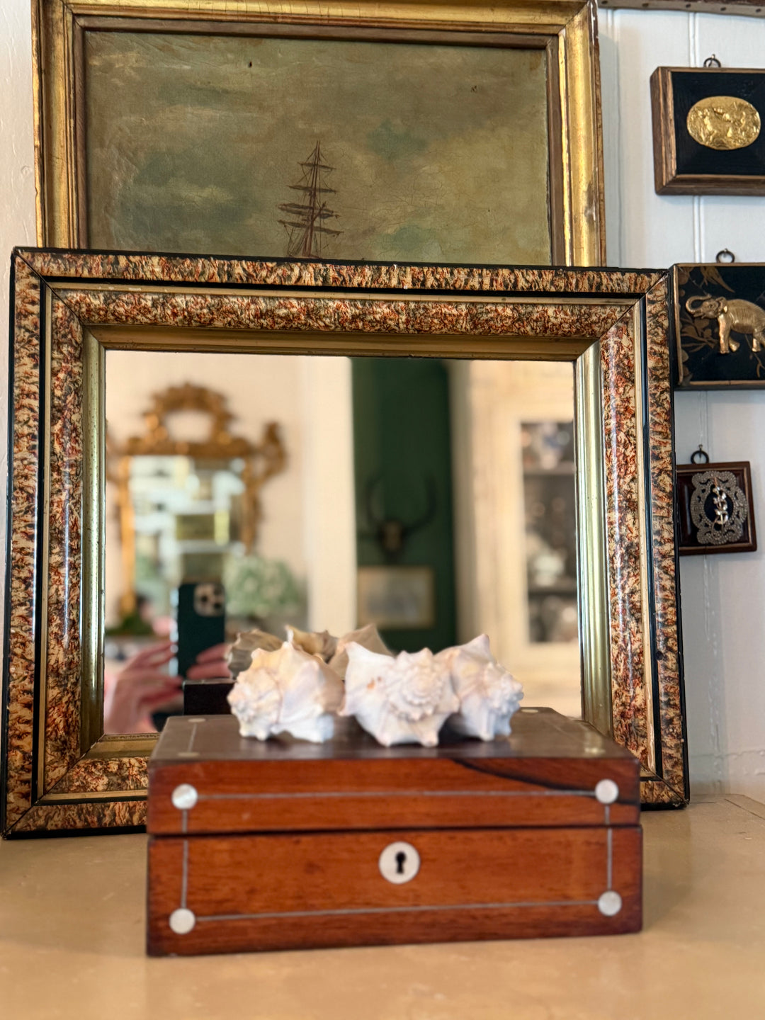 Victorian Tortoise Mirror