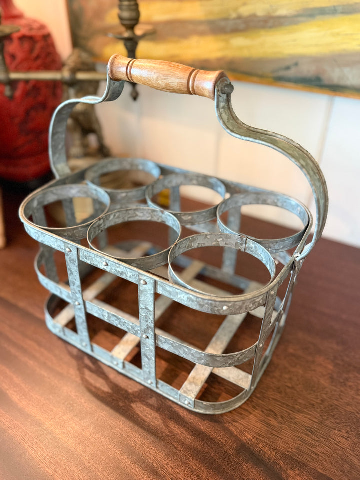 Galvanized Wine Caddy