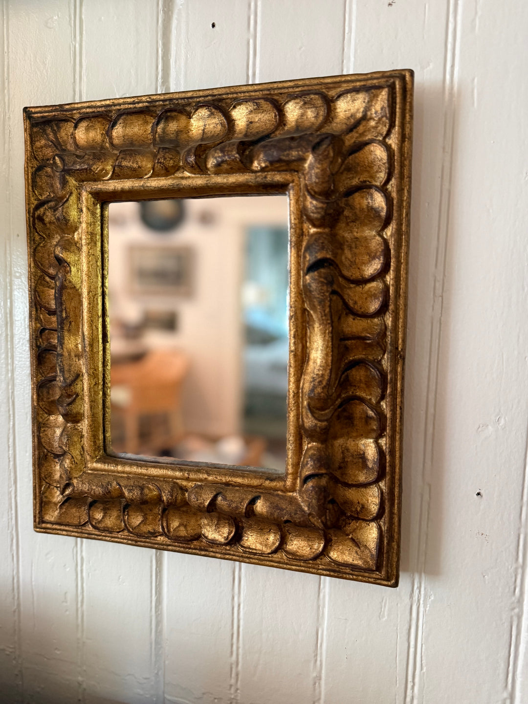 Vintage Gold Leaf Mirror