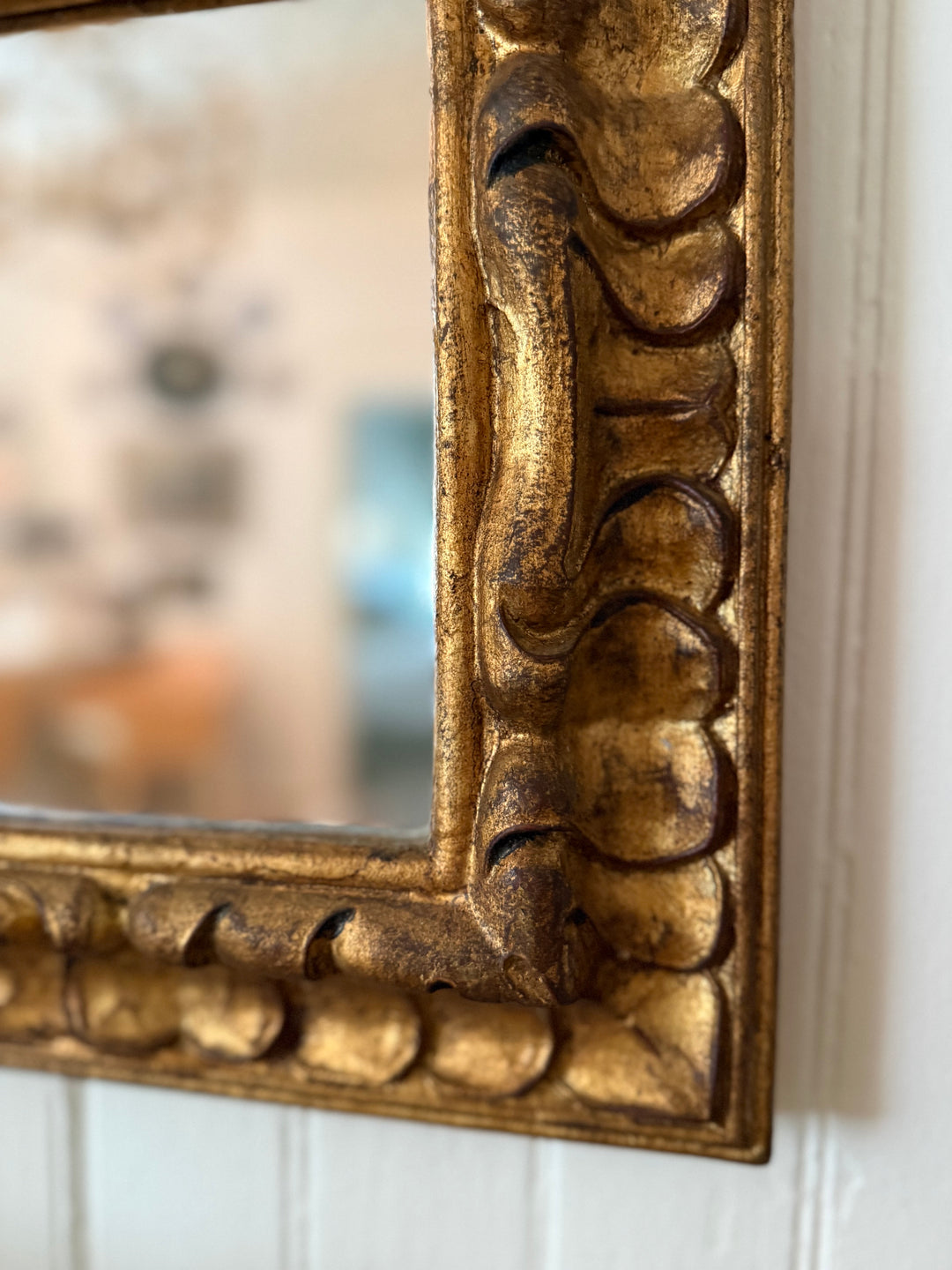 Vintage Gold Leaf Mirror