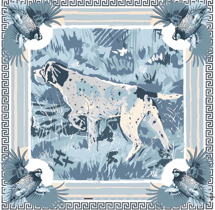 Hunting Dog Silk Scarves - 25x25