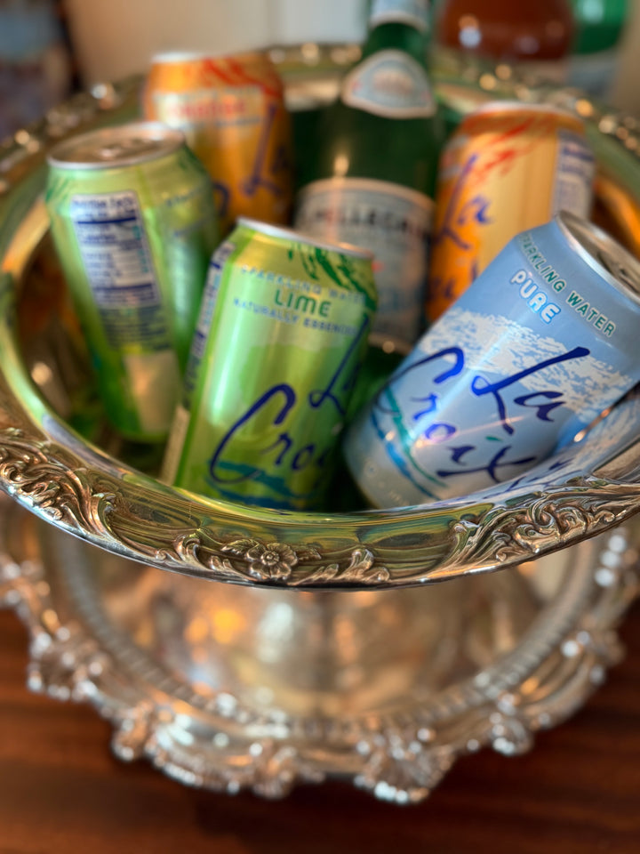 Pedestal Silver Plate Centerpiece Bowl