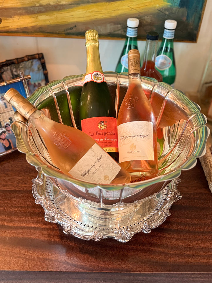 Fluted Silver Plate Wine Chiller