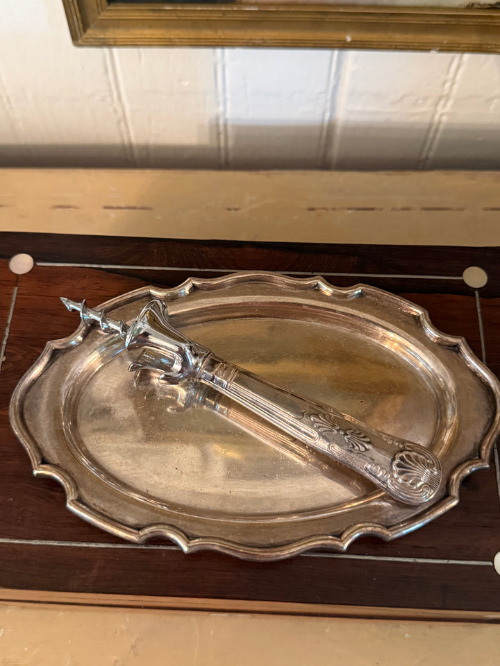 Silver plate cork screw