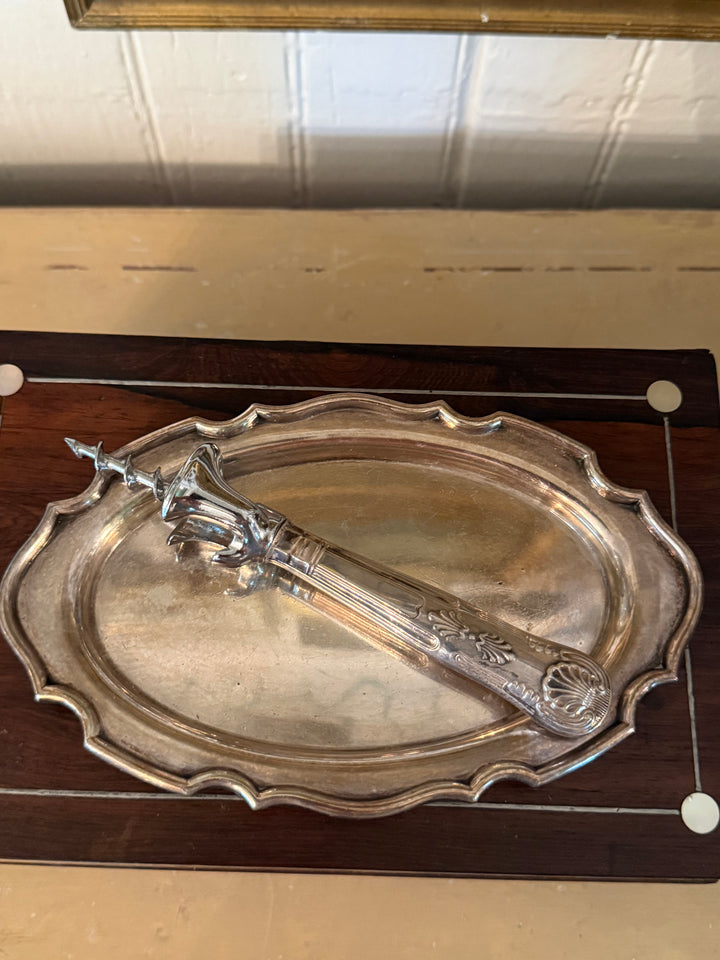 Silver plate cork screw