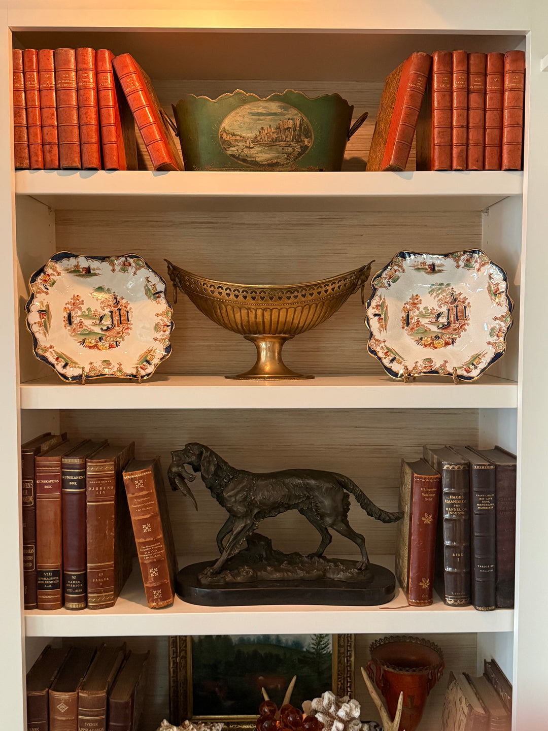 Pair of Vintage Chinoiserie Plates