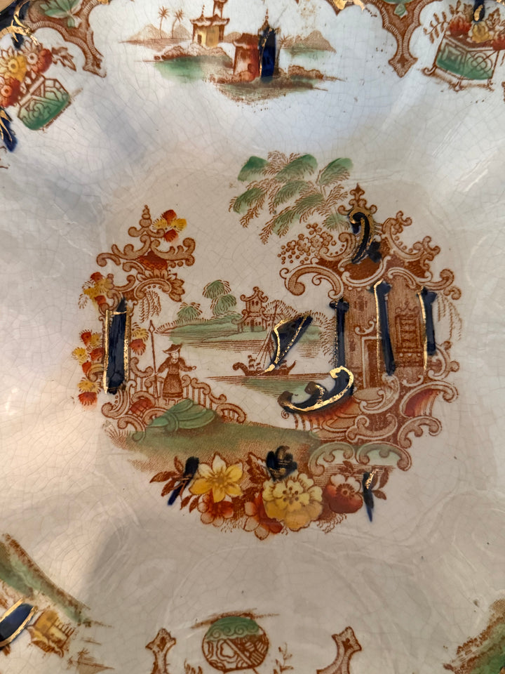Pair of Vintage Chinoiserie Plates