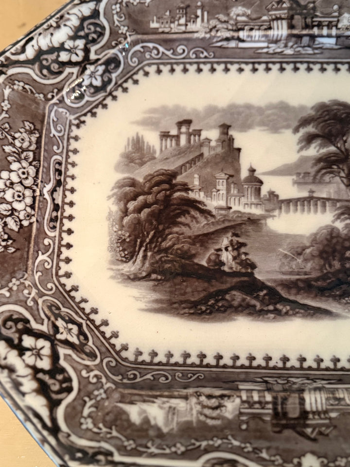 Antique English Ironstone Mulberry Platter