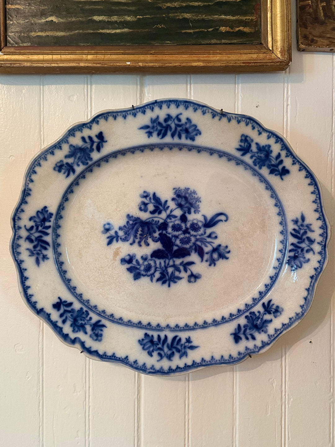 Flow Blue Staffordshire Platter