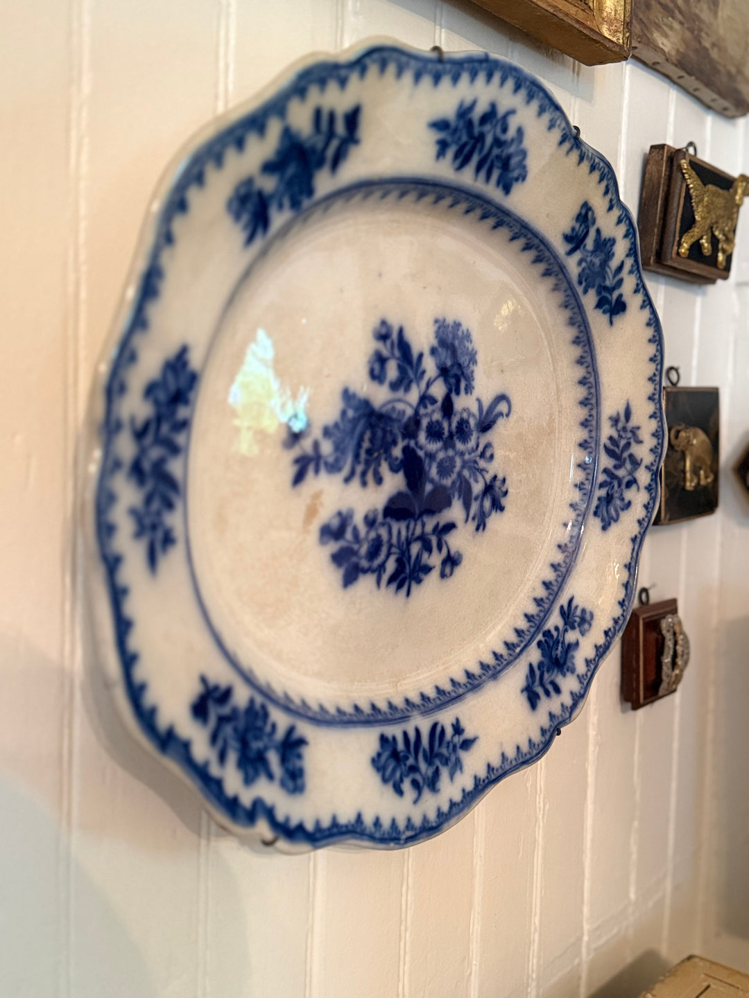 Flow Blue Staffordshire Platter