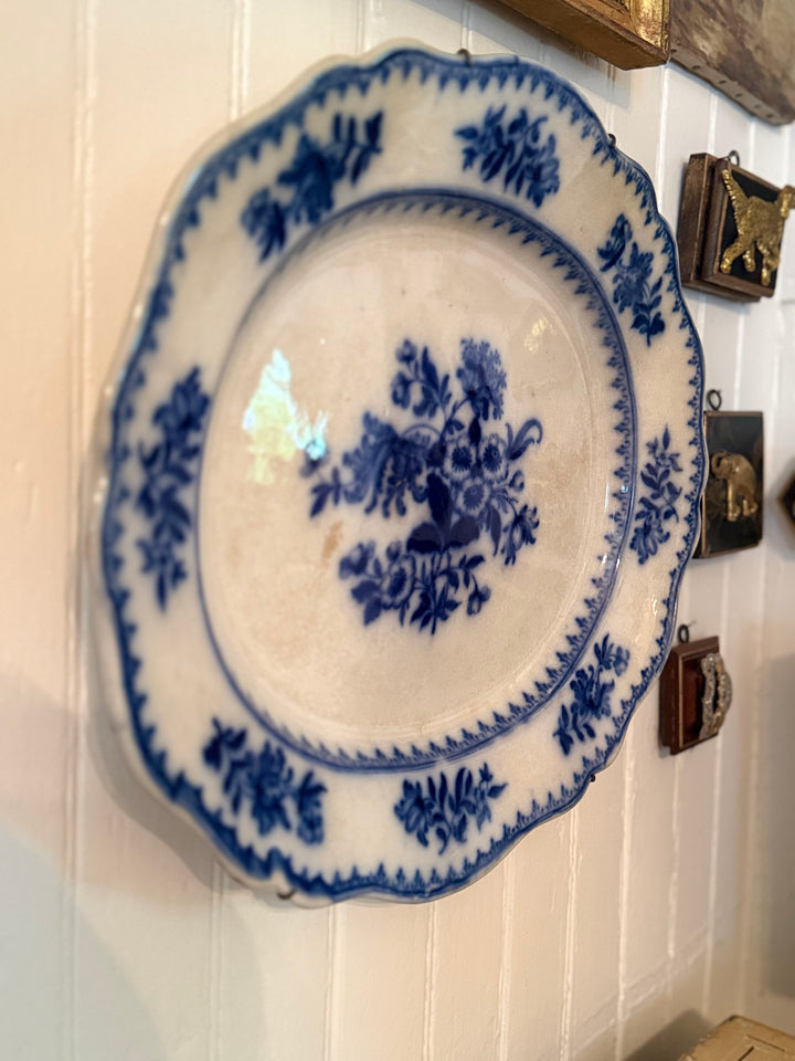 Flow Blue Staffordshire Platter