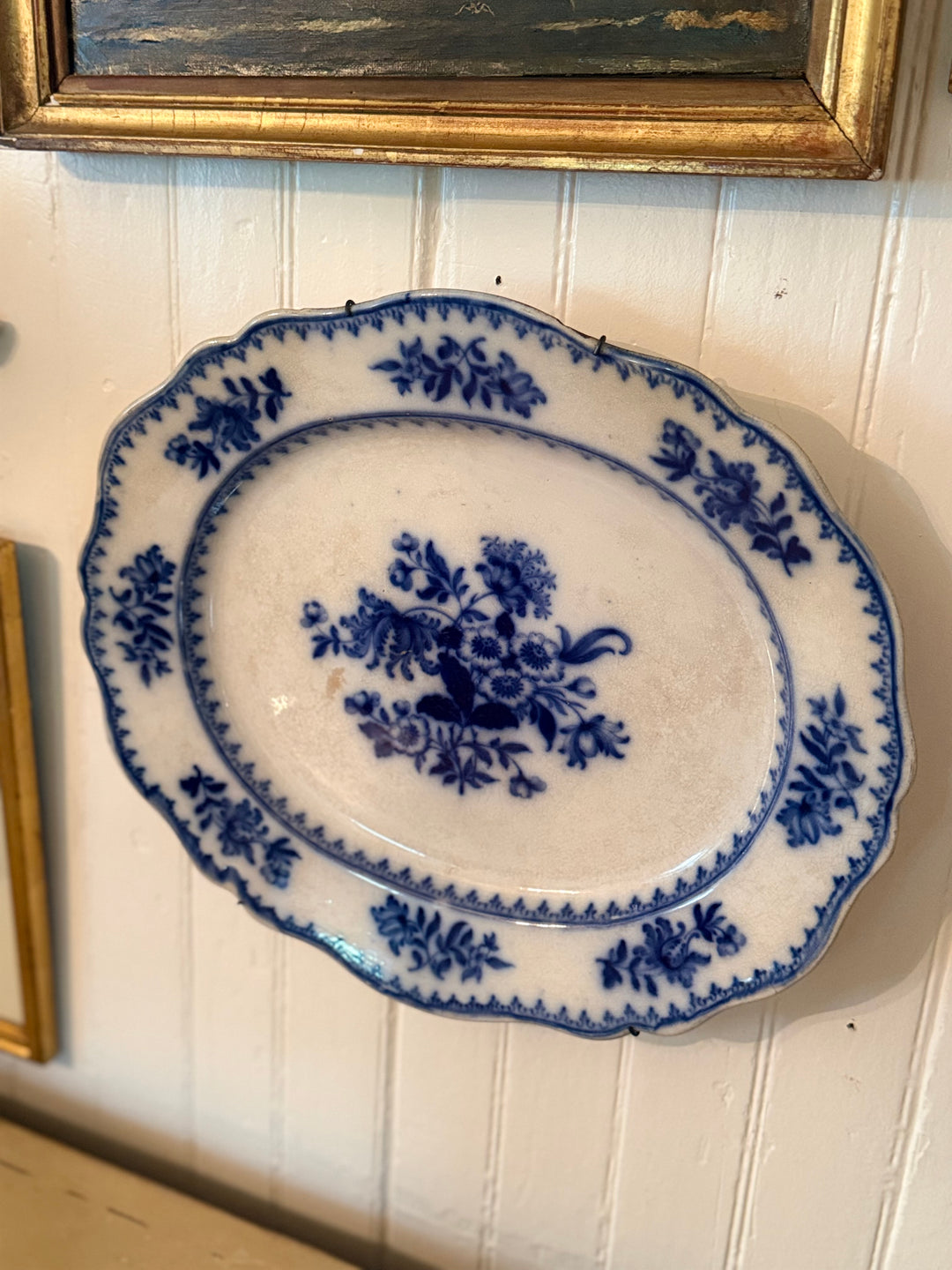 Flow Blue Staffordshire Platter