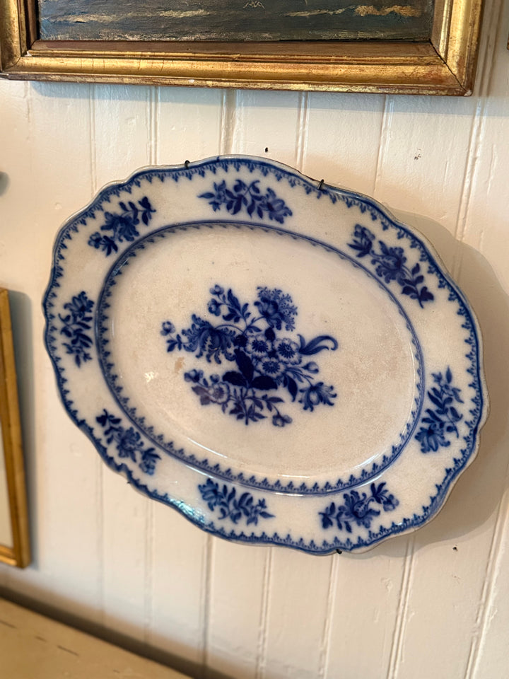Flow Blue Staffordshire Platter