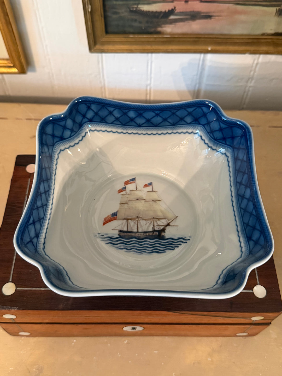Mottahedeh Sailing Ship Bowl