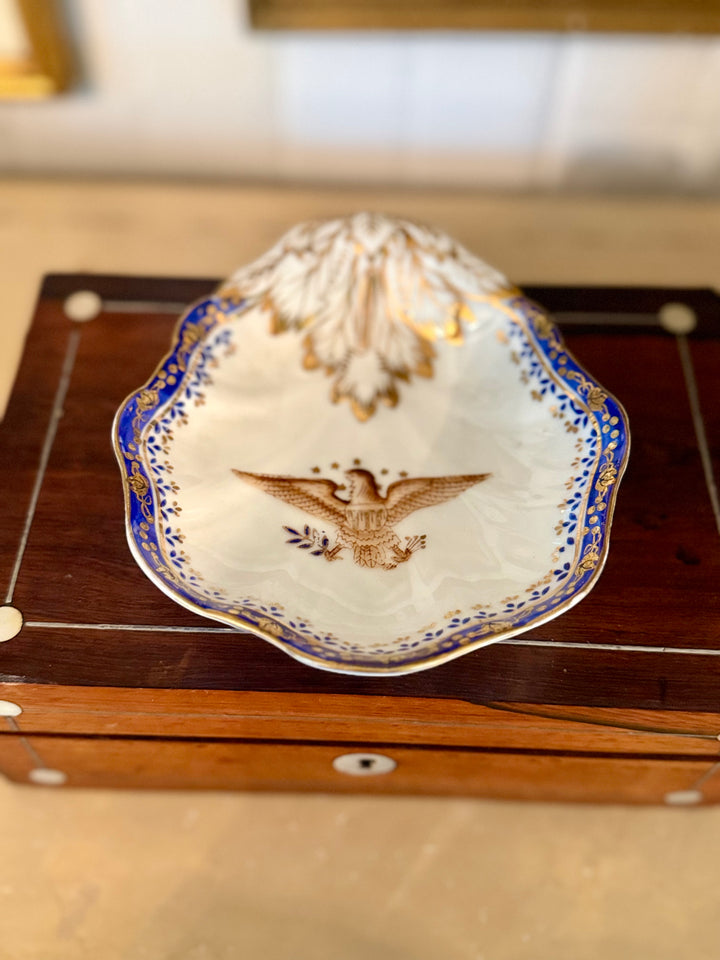 Vintage Mottahedeh Gold Leaf Eagle Dish