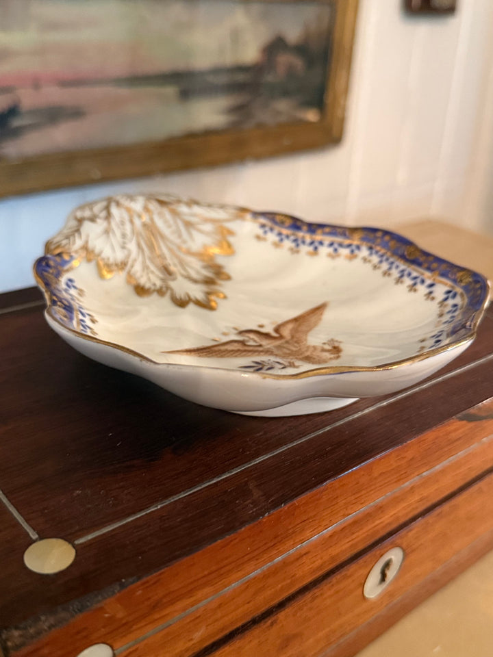 Vintage Mottahedeh Gold Leaf Eagle Dish