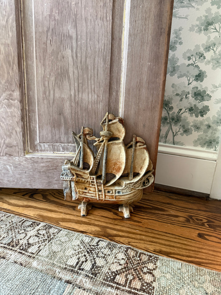 Tall Ships cast iron Door Stop