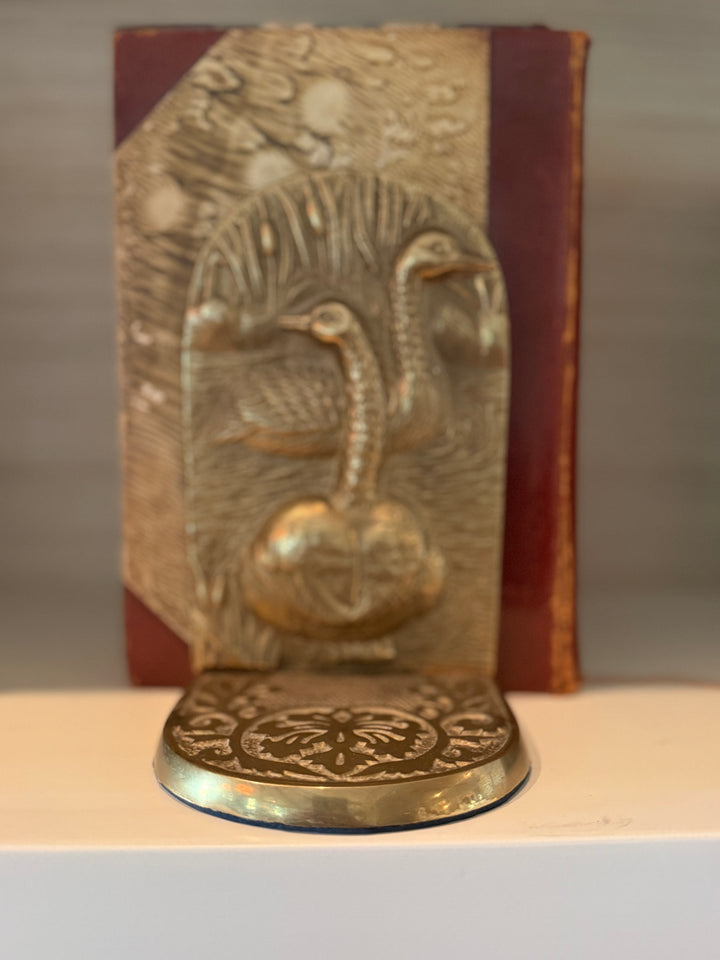 Brass Duck Bookends