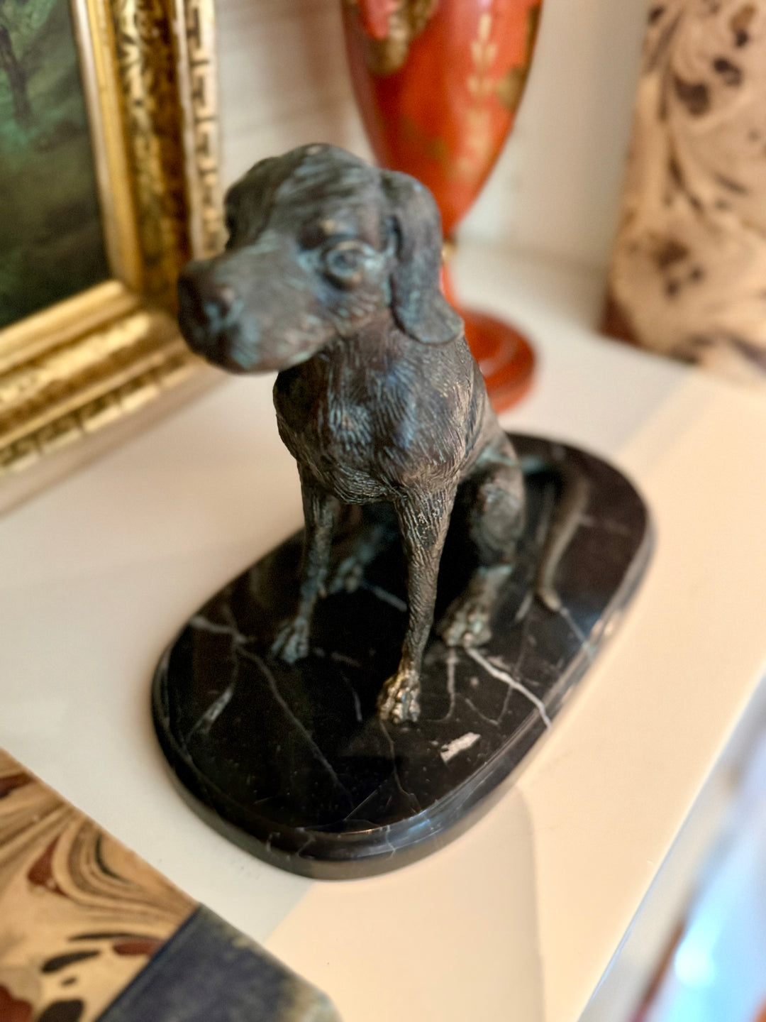 Bronze Dog Statue