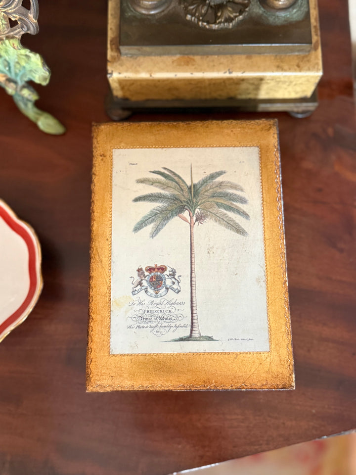 Florentine box w/ palm