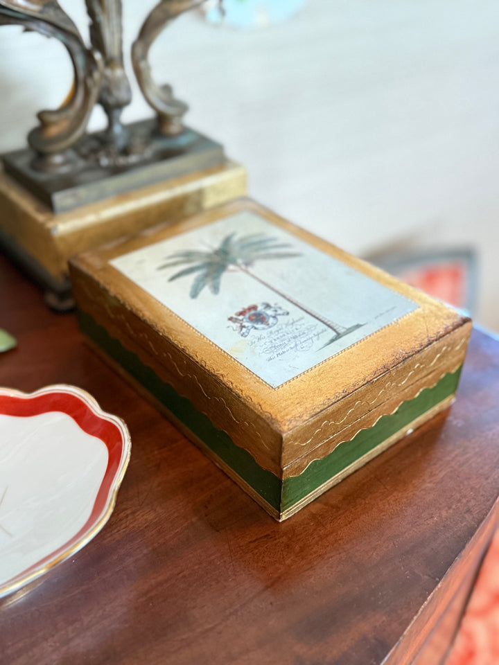 Florentine box w/ palm