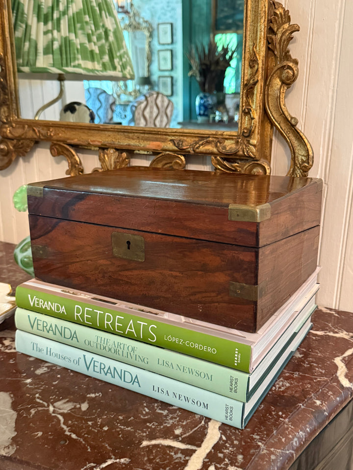 Antique English Box with Brass