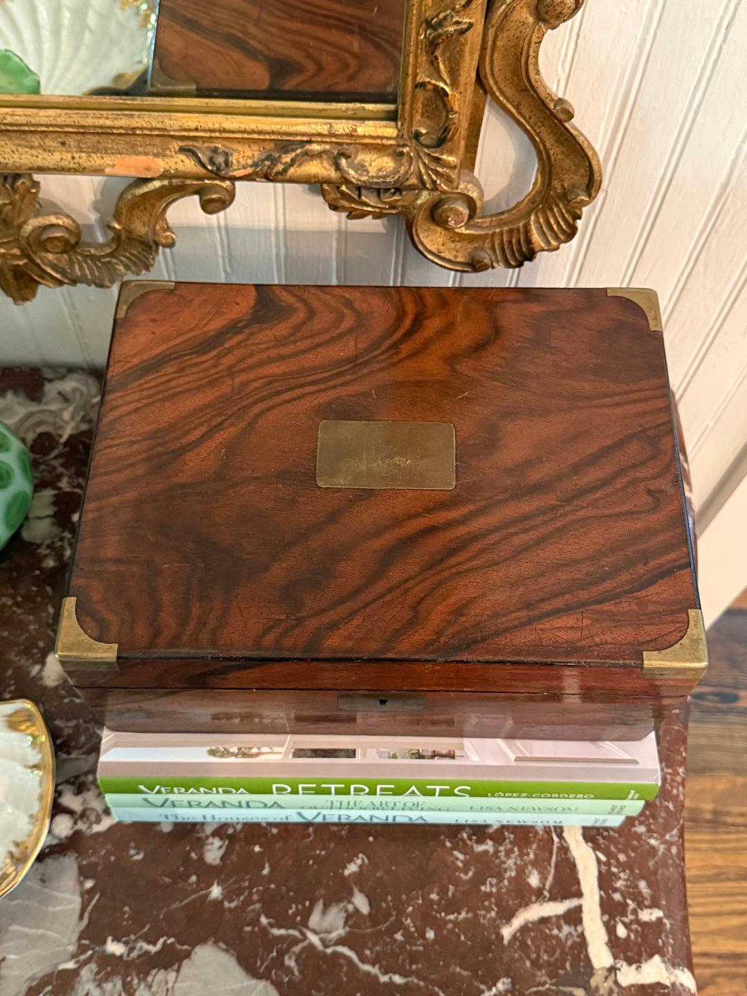 Antique English Box with Brass