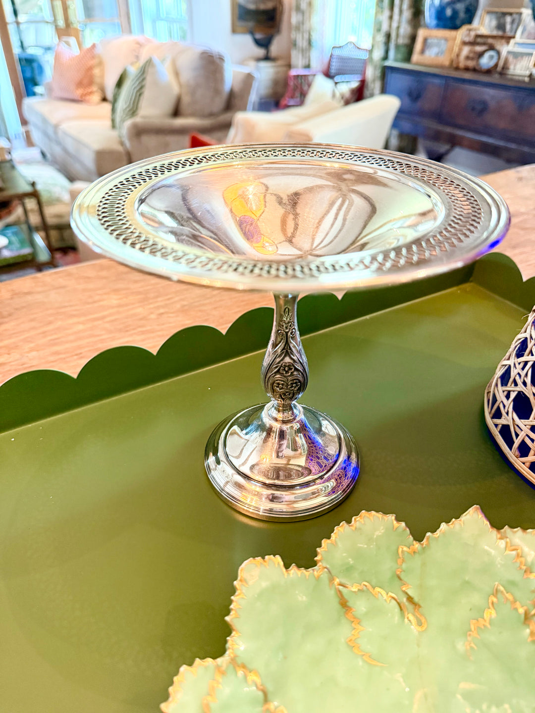 Silver Plate Bon Bon Dish